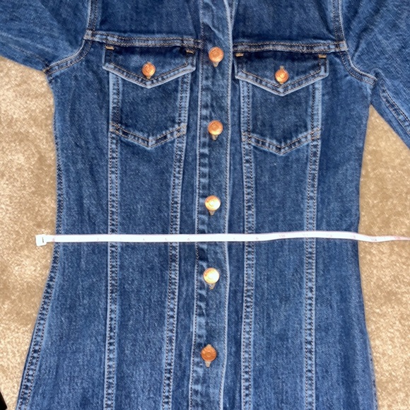 Madewell Denim Seamed Button Front Dress - Picture 8 of 11